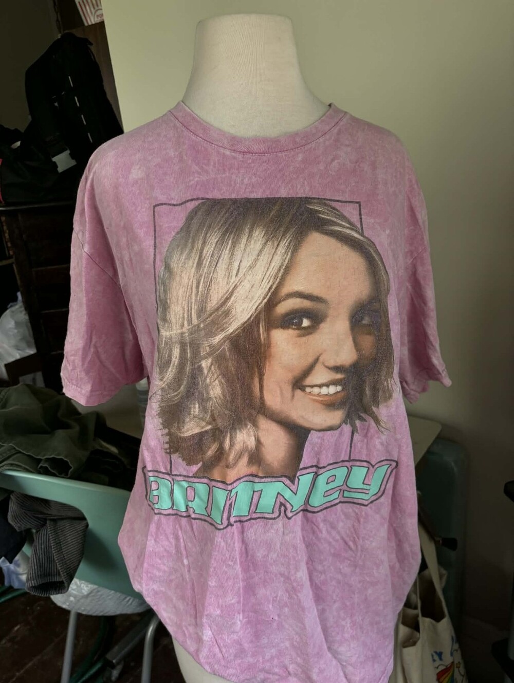 Pink Britney Spears Graphic Tee